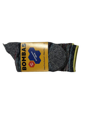 Bombas Hex Tec Performance Hiking Heavyweight Calf Crew Sock Small Women (4-7.5)